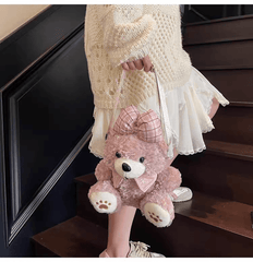 🐻 Cuddly Teddy Bear Plush Crossbody Bags