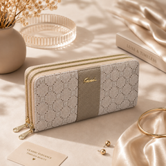Branded Imported Double Zipper Ladies Hand Wallets