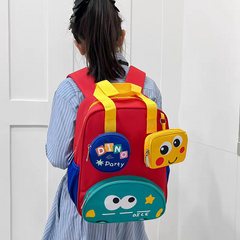 Imported Kids Backpack – Cute Multi-Pocket School Bag (Playgroup to Nursery) 14 × 10 inch