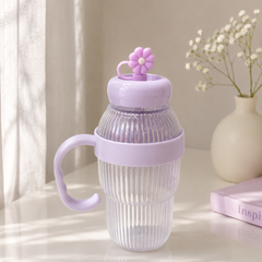Flower Plastic Small Size Kids Tumblers | BPA Free | 550 ml Capacity