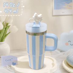 Mini Stainless Steel Tumbler – 14 Oz / 414 ml | Bow Stopper | Hot & Cold Insulated