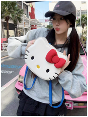 Premium 3D Original HELLO KITTY Leather Girls Backpacks - Size 10 × 8 inch