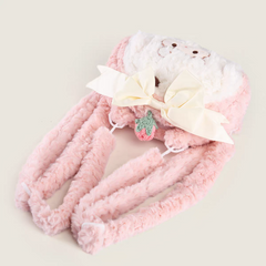 Kawaii Plush Doll Girls Backpack – Soft Fluffy Cute Travel Bags 💞 Size 10 × 7 inch