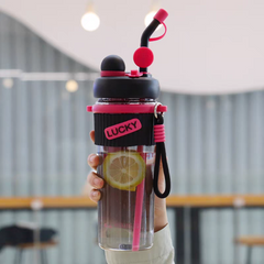 Stylich Dual Function Water Bottles • BPA Free Plastic • 900 ml