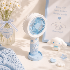 💞 Sanrio Rechargeable Mini Cooling Fans 💞 6 Inch Size • 3 Speed Modes • Type C
