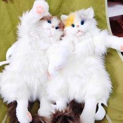 Large Plush Furr Real Cat Backpacks