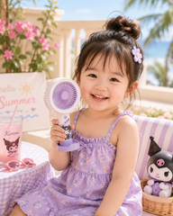 💞 Sanrio Rechargeable Mini Cooling Fans 💞 6 Inch Size • 3 Speed Modes • Type C