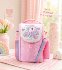 🌈 LunchNest™ Kids Thermal Lunch Bag – Premium Insulated Bags - Hot / Cold ❄🔥 Size 10 × 7.5 Inch