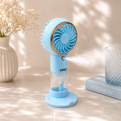 Rechargeable Mist Fans | 5 Speed Modes | 500 mah Battery | 30-45 Minute backup | Type C