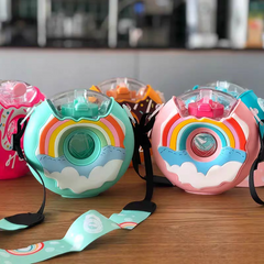 🍩 Cute Donut-Shaped Water Bottles – 380ml