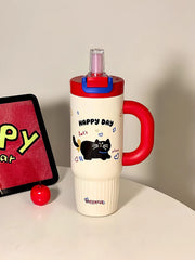 Sipora™ 800ml Stainless Steel Large Tumbler | SUS 316 | Hot & Cold Insulated | 2-Way Drinking