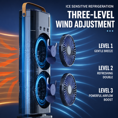Arctic Breeze Dual Fan Air Cooler & Humidifier Mist Stand Fans ( Size 13 Inch )