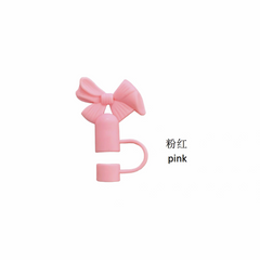 🎀 Bow Shape Silicone Straw Stopper Cover for Tumblers