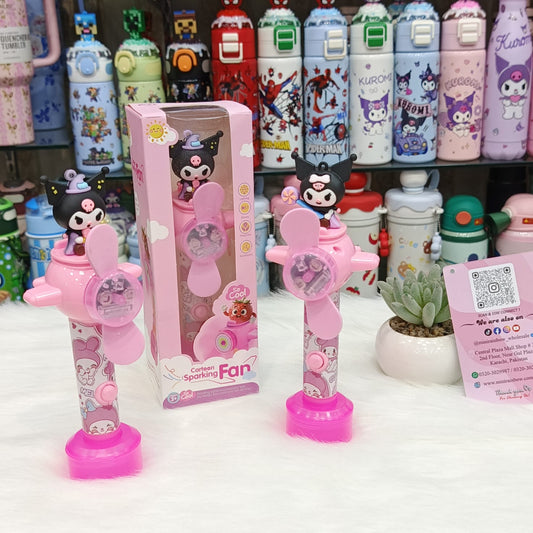 Kuromi Led Light Mini Hand Fans For Girls 😻 Cell Operated 🪫 With Box