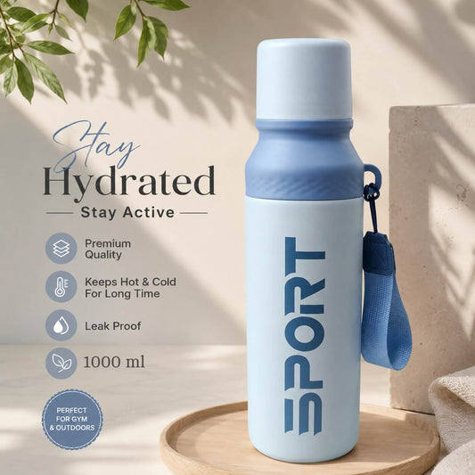 SPORT Premium Vacuum Flask – 1000ml Stainless Steel Insulated Bottle