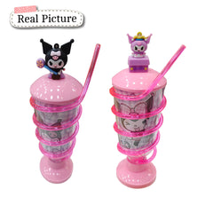 Led Light Spiral Straw Cup for Kids | Rotating Straw