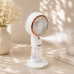 Rechargeable Mist Fans | 5 Speed Modes | 500 mah Battery | 30-45 Minute backup | Type C