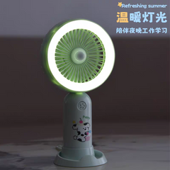 GlowBreeze™ LED Light Rechargeable Hand Fans | 3 Speed Modes | Type C | Lithium Battery