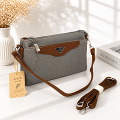 Premium Soft Leather Women's Long Crossbody Bags | 2 Zips Pocket | Size 10 × 6 Inches