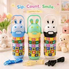 Bunny Count™ Kids Learning Sipper Bottle – BPA Free Plastic - 520ml