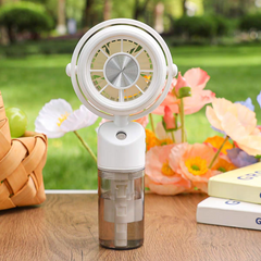 Aqua Breeze™ Rechargeable Mini Mist Cooling Fans | 3 Speed Modes | Type C Charging
