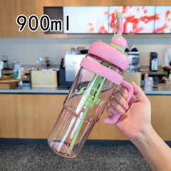 🥤 DualSip BPA-Free Tumbler Bottle with Straw & Sip Lid – 900ml