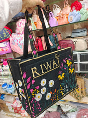 Riwaj Embroidery Tote Bags Large Size 🔥