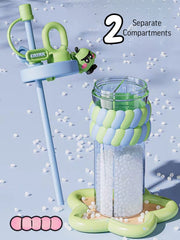 Twinsip⢠2 Compartments Acrylic Unbreakable Fancy Sippers | 720 ml