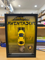 Premium 3D Mini Sports Car Display Wooden Frames For Room Decor & Car Lovers