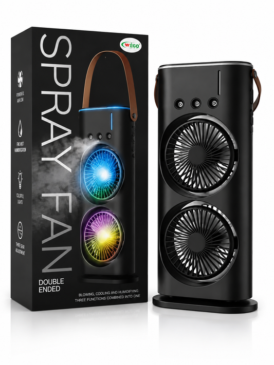 Arctic Breeze Dual Fan Air Cooler & Humidifier Mist Stand Fans ( Size 13 Inch )