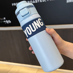 Young Premium SUS 304 Stainless Steel Thermal Water Bottle – 650ml | Dual Drinking Lid | Hot & Cold Insulated