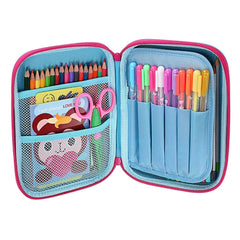 🍩 3D Fiber Pencil Organizer Case for School - Size 23 × 15 cm