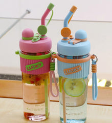 Stylich Dual Function Water Bottles • BPA Free Plastic • 900 ml