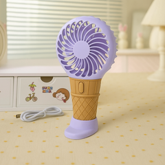 Ice Cream Shape Recharge Mini Fans
