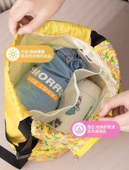 Kids Waterproof Parachute Swimming & Picnic Backpack with Slipper Pocket