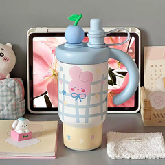 Cute Stainless Steel Tumblers with Handle | Sus 316 | 800 ml