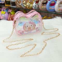 Cute Mini Glitter Jelly Crossbody Small Purses - Size ( 5 × 3.5 Inches )