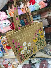 Riwaj Embroidery Tote Bags Large Size 🔥