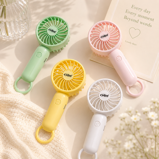 Mini Size Rechargeable Cooling Fans ✨ 3 Speed Modes ✨ 5 inch Size ✨ Type C Charging