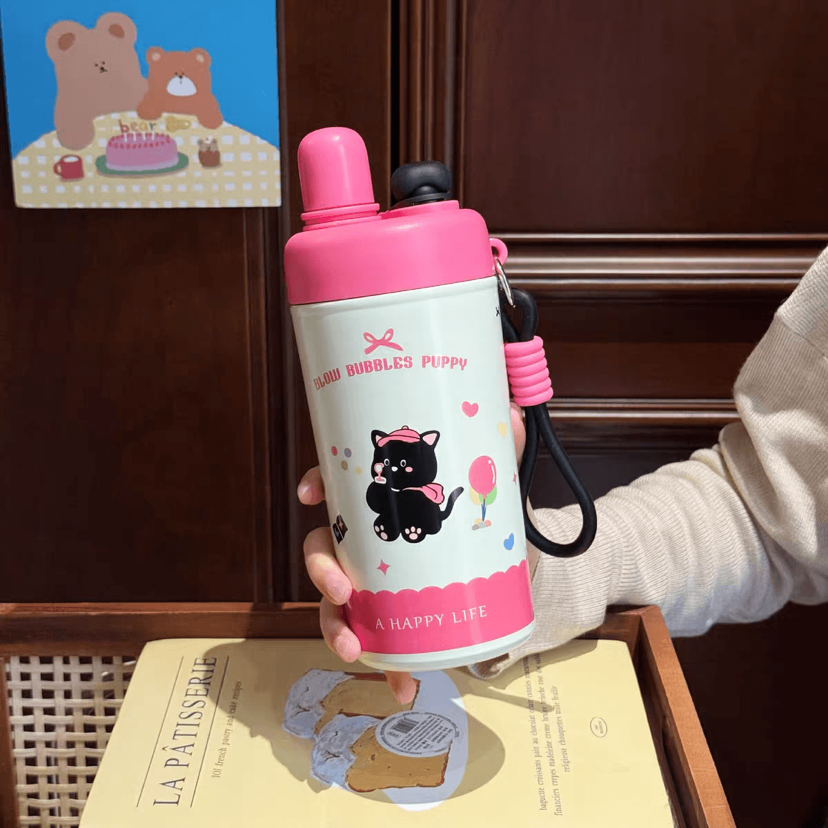 Cute Stainles Steel Kids Flask Water Bottles | Sus 316 | 480 ml | Dual Drinking