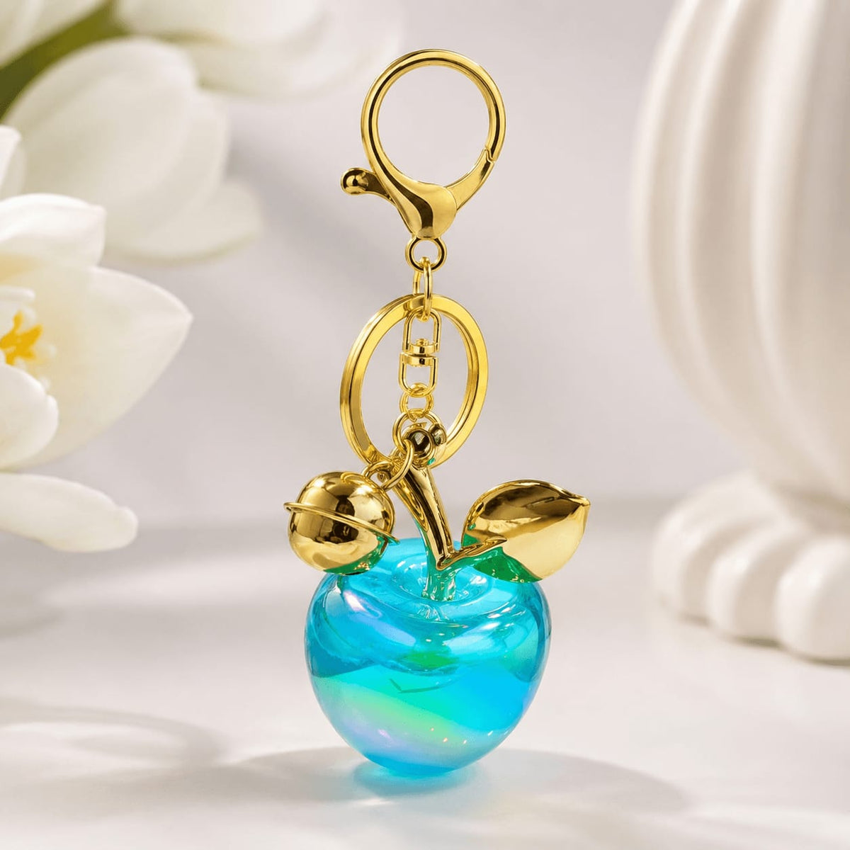 Apple Shape Acrylic Charms Keychains