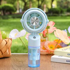 Aqua Breeze™ Rechargeable Mini Mist Cooling Fans | 3 Speed Modes | Type C Charging
