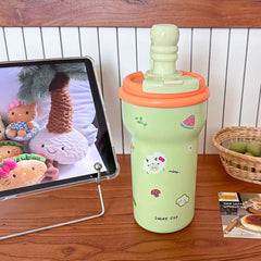Cute Double Drinking Stainless Steel Thermal Flask – 600ml (SUS 316)
