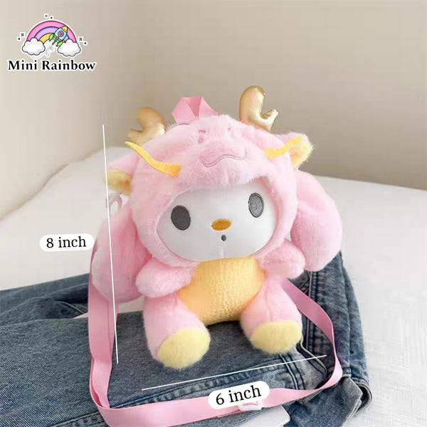 Sanrio Cartoon Plush Crossbody Bags For Children's ✨ Size 8 × 6 Inch