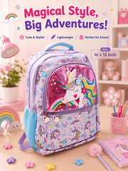 16 × 12 Inch Trendy School Backpacks For Childrens