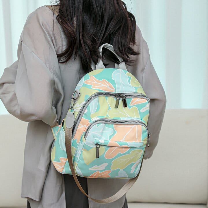 Parachute Material Girls Backpacks / Multi Pockets / Size 12 × 10 Inch