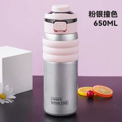 LunaFlow™ Stainless Steel Insulated Water Bottle – 650ml - Hot / Cold 🔥❄