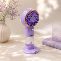 Rechargeable Mist Fans | 5 Speed Modes | 500 mah Battery | 30-45 Minute backup | Type C