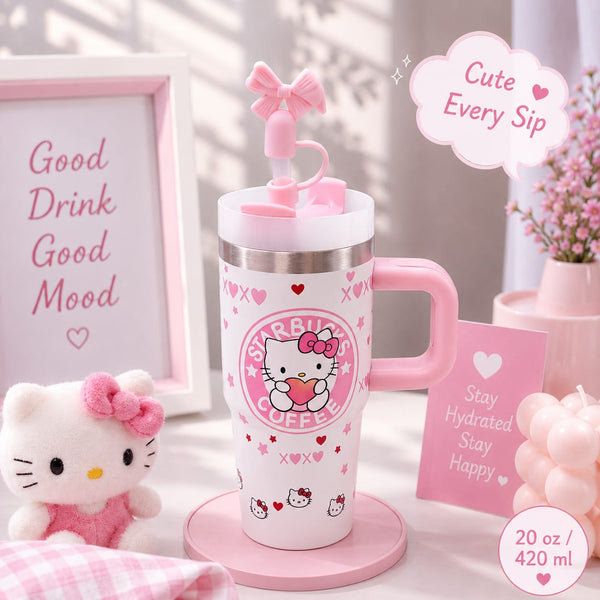 Sanrio Small Size Stainless Steel Children's Tumblers 😻 14 Oz / 420 ml