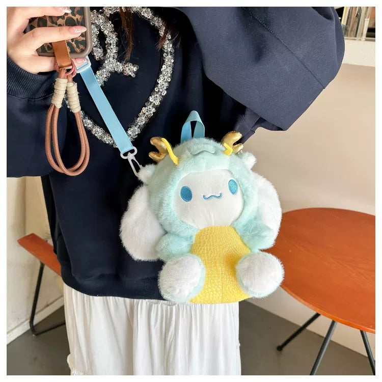Sanrio Cartoon Plush Crossbody Bags For Children's ✨ Size 8 × 6 Inch